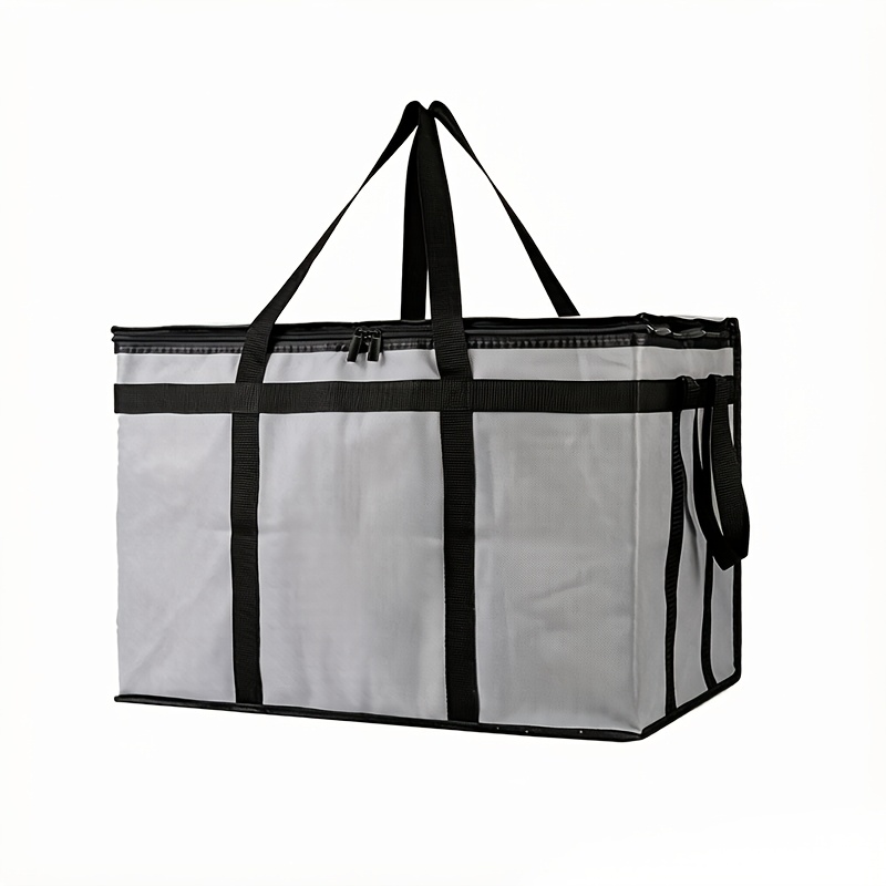 Image of 1 Set (bag And Bottom), Xxxl Large Capacity Reusable Bag With Removable Hard Bottom, 3-layer Insulated Delivery Bag, Do Not Contact Food