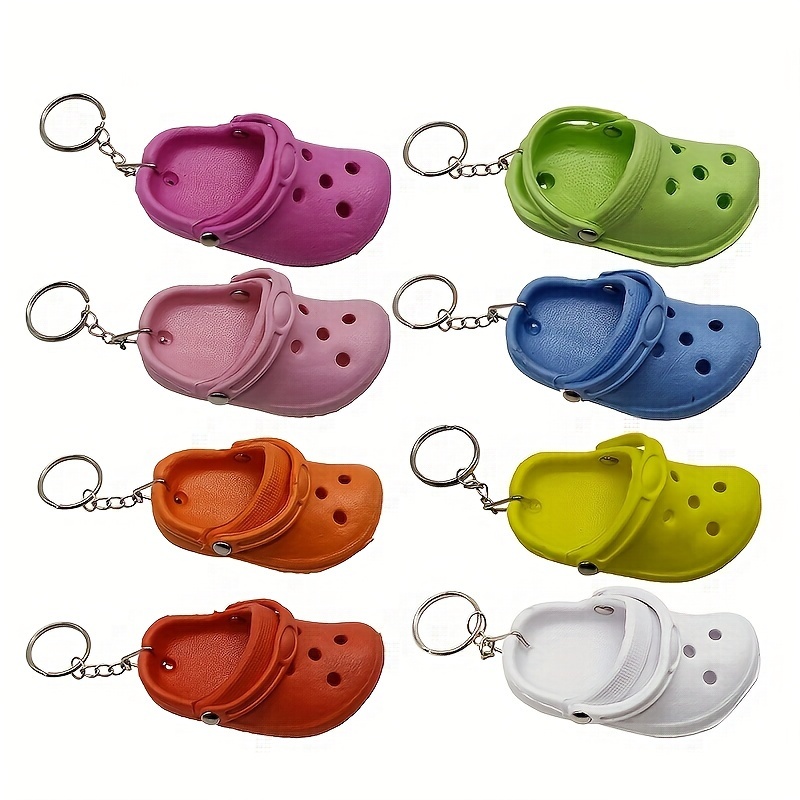 

9pcs Cute Shoe Keychain Set - Stylish & Realistic Imitation Shoes Charms For Bags, Purses & Wallets - Perfect Accessory For Men