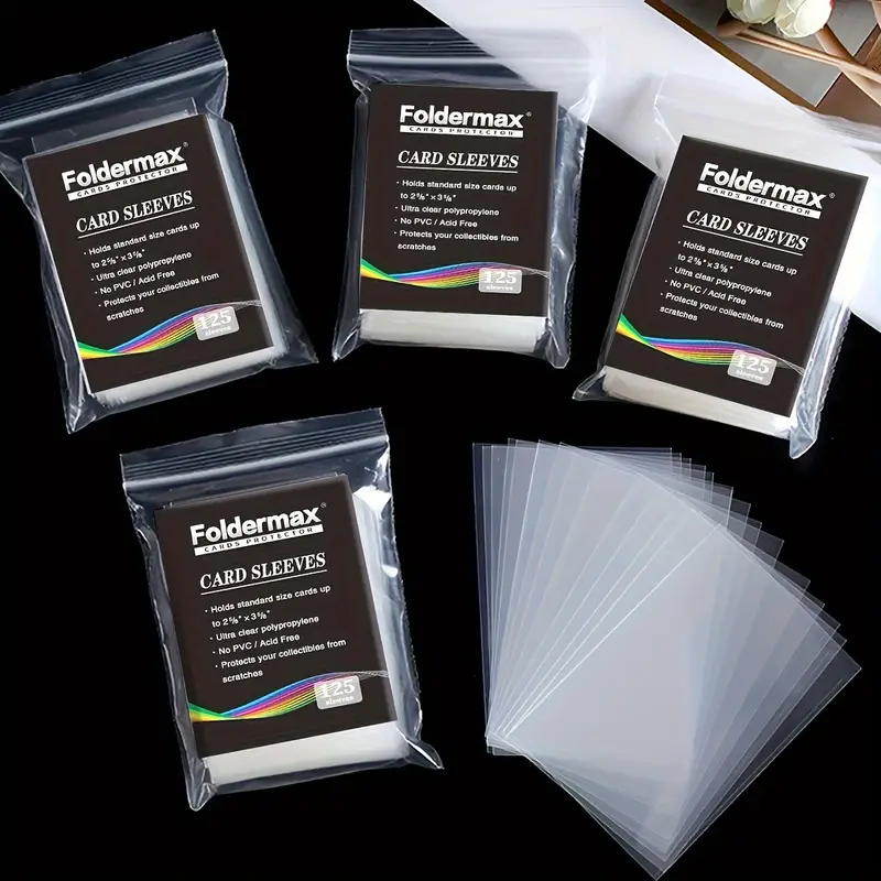 500pcs transparent cards sleeves standard size trading cards - Temu 500pcs transparent cards sleeves standard size trading cards - Temu