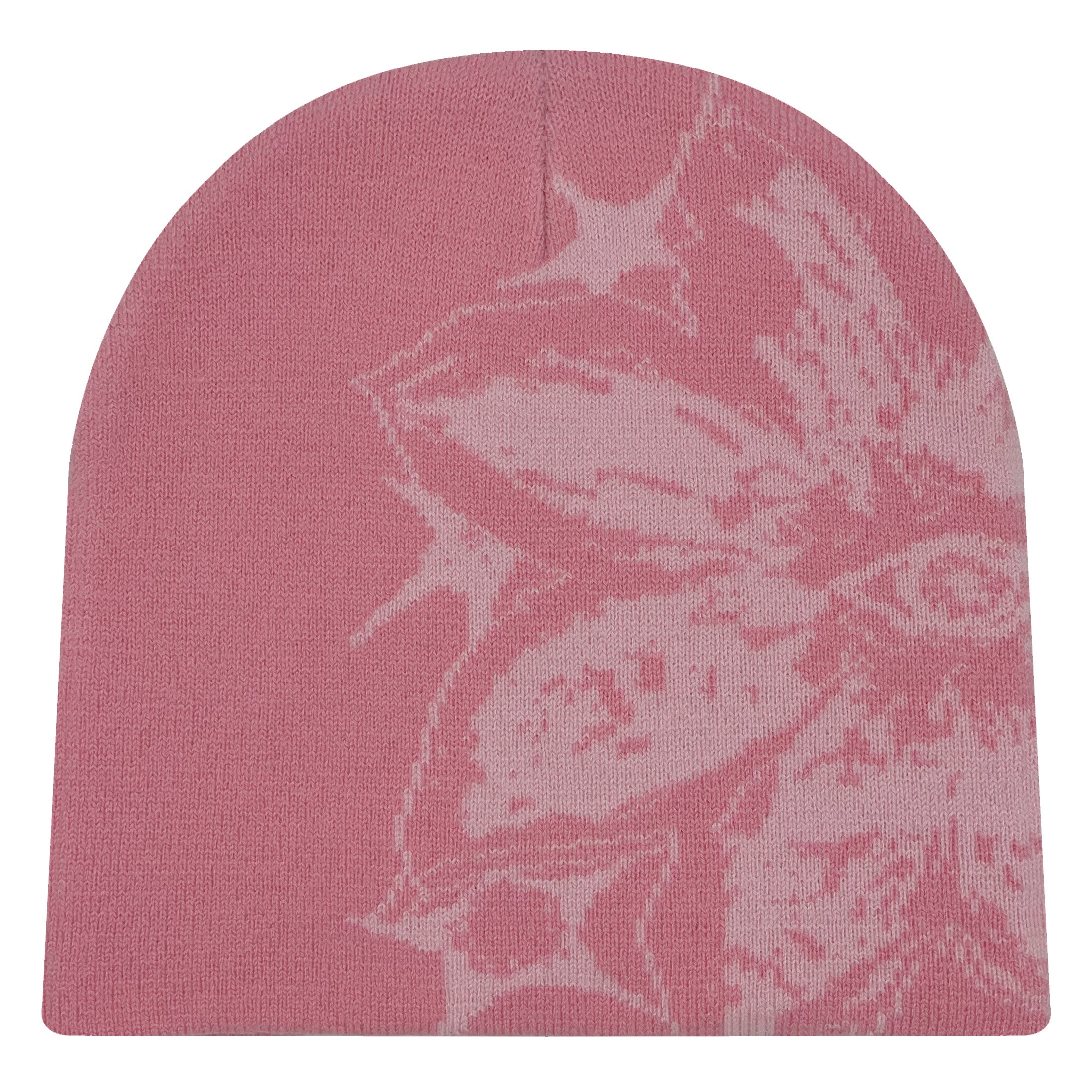 1pc Y2k Double-decker Knit Beanie Hat - Funky Flower Print Winter Warm Stretchable Bonnet, Unisex For , Hand Washable Suitable For Christmas/thanksgiving/4th Gifts, Retro Y2k Fashion Accessory