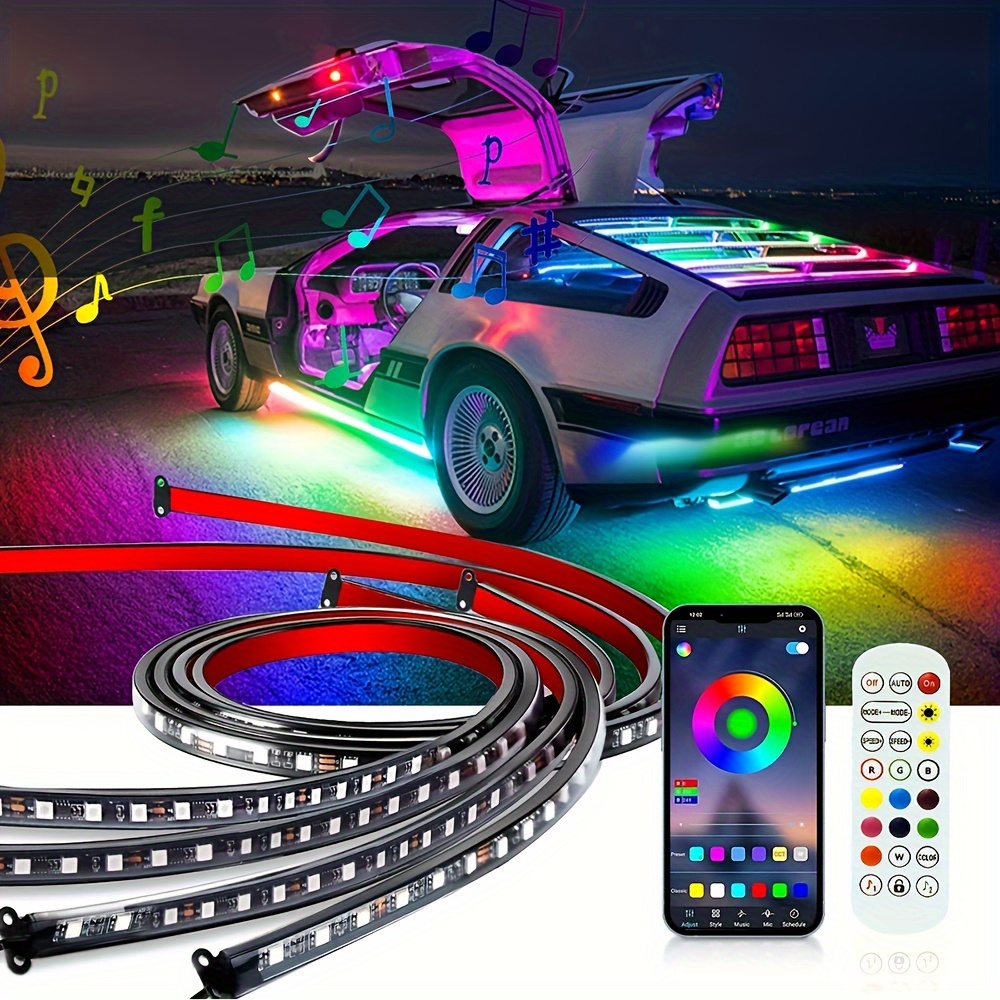 Light Up Your Ride: 4pcs Auto unterbodenbeleuchtung Neon - Temu