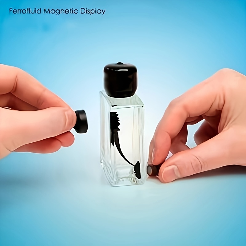 

Magical Magnetic Liquid Square Art Bottle - Unique Glass & Metal Toy For Adults, Perfect Birthday Gift