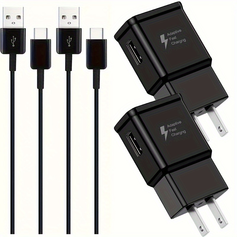 

2 Sets Of Qc3.0 Charging Heads S6/s8/s10 Mobile Phones 15w Fast Charging Usb Charger