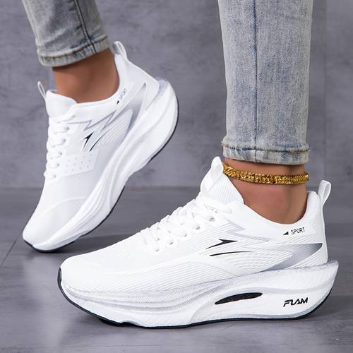 sneakers womens gradient carbon plate trail running shoes wide toe breathable knit upper carbon plate cushioned slip resistant sole for great for trail running hiking jogging lightweight racing trainers