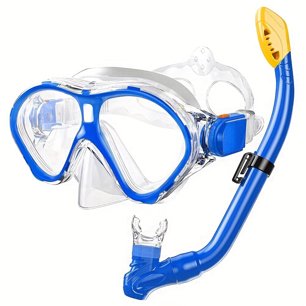 

Children's , Unisex Children'swimming Goggles, Anti-fog Diving Mask And Dry-top Snorkel Combination Set