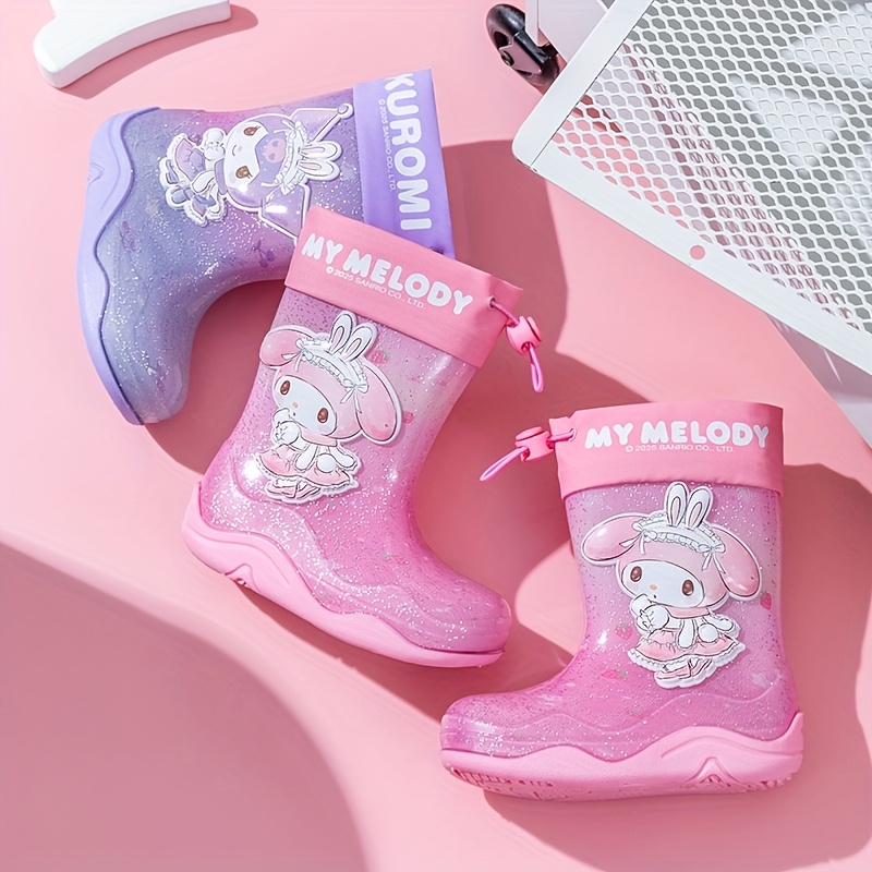 Botas de Lluvia Brillantes de y Personajes de Anime PVC Calidad  con y Orejas Rosa