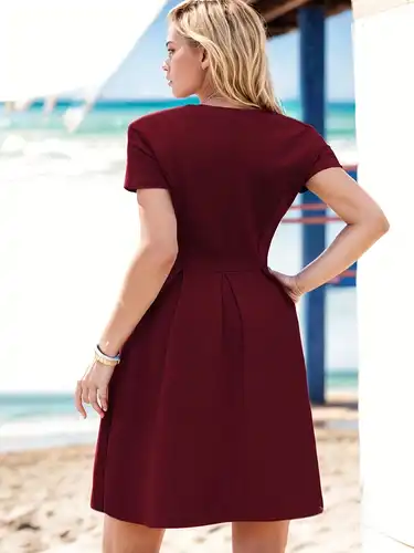 womens knee length dress fitted bodice - Temu Kuwait womens knee length dress fitted bodice - Temu Kuwait