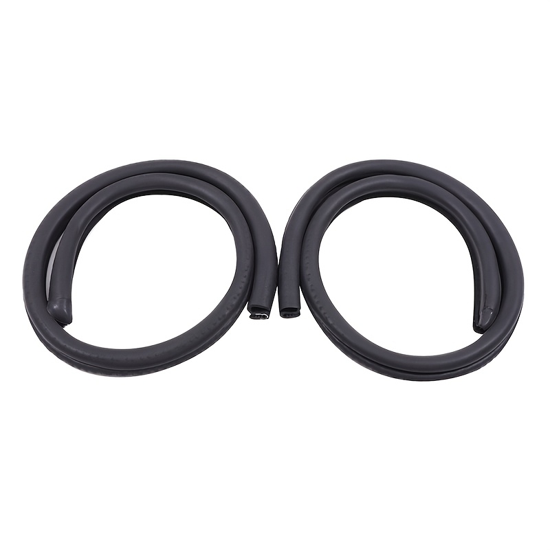 TEMU 2pcs Car Door Seal Strip With , Flexible Anti-aging Rubber, Suitable For Sedans, Suvs, Trucks, And Mpvs - Soundproof And Dustproof Automotive