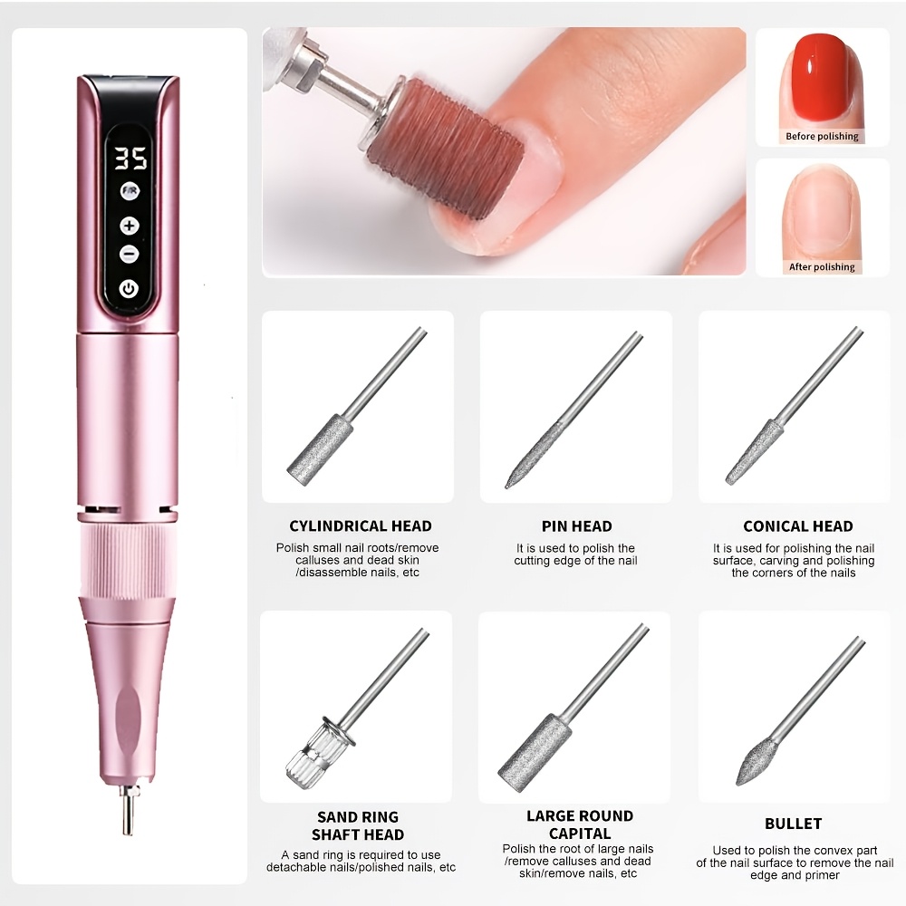 Professional Cordless Electric Nail Drill Machine