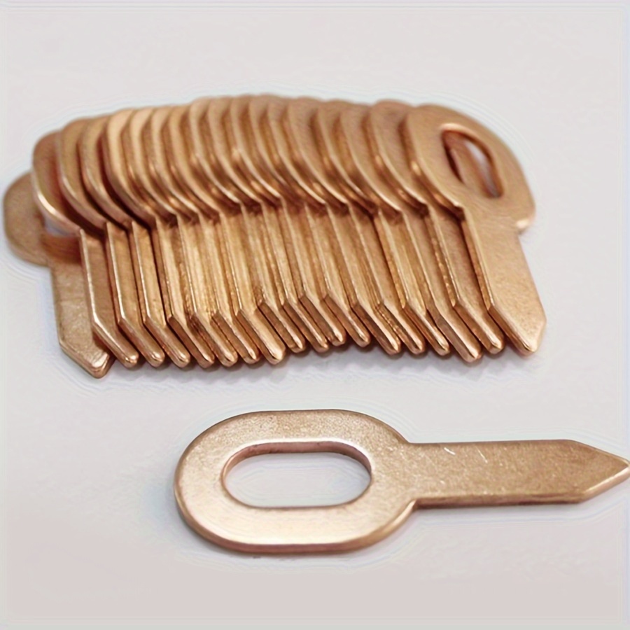 50pcs Copper Coated Dent Puller Rings - Non-electric Spot Welding Tools For Car Body Panel Repair, Durable Multifunctional Washer Tools For Soldering & , | , Car Dent Puller