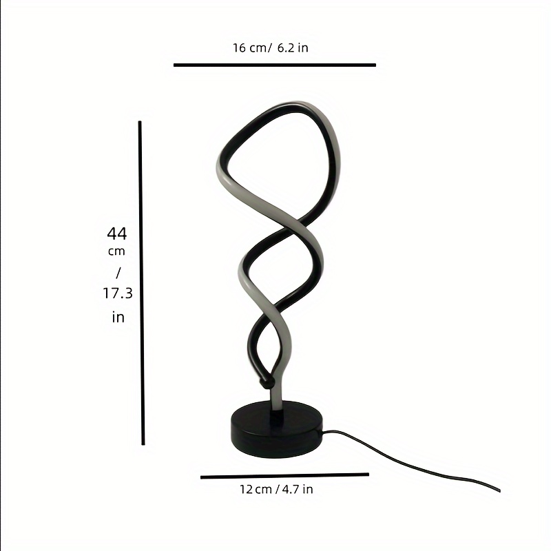 Cane Modern LED Desk Lamp with USB Three-Tone Dimming