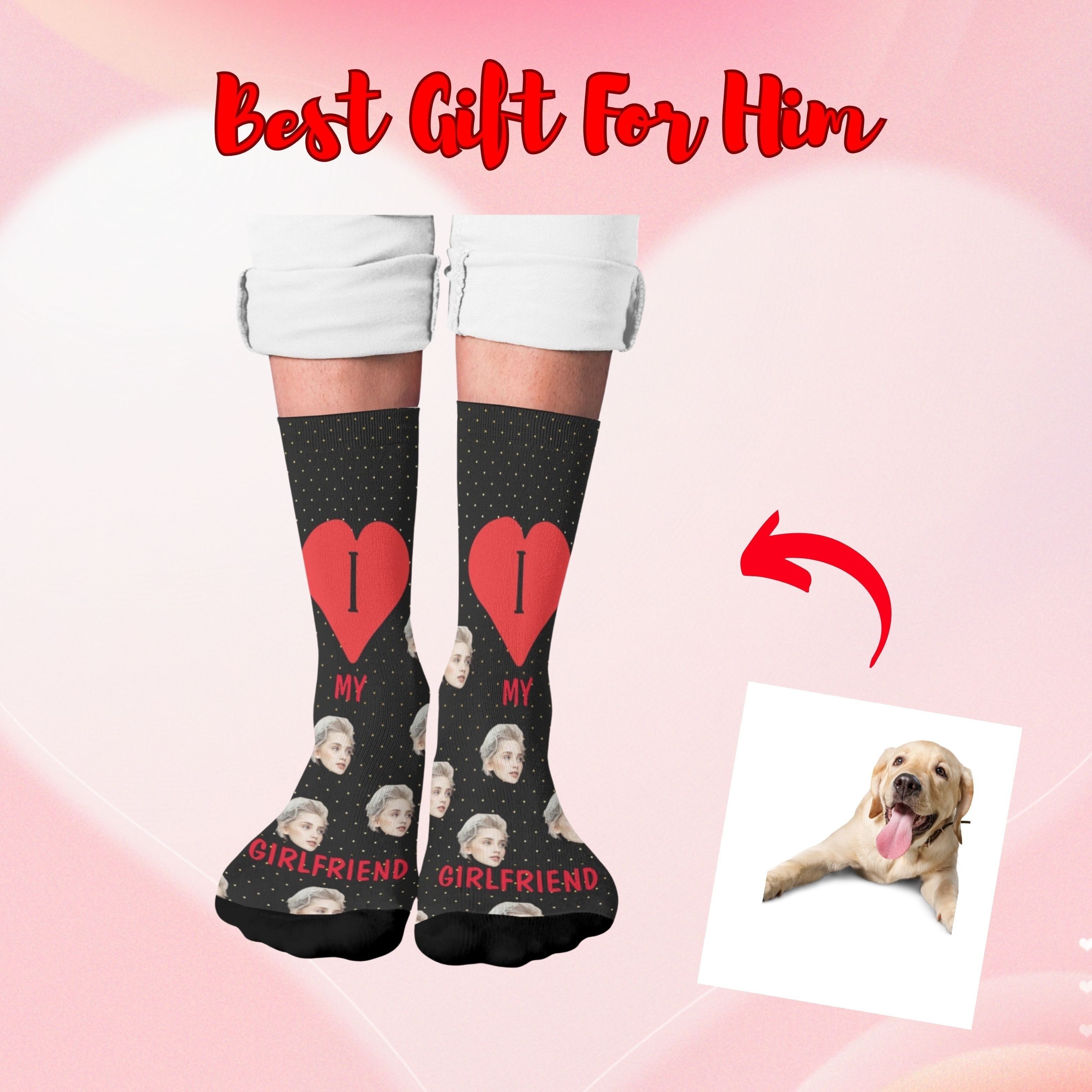 Funny Socks for Him, Custom Socks With Fun Sayings About Love Printed on  Them, Funny Beer Socks Personalized With a Name 