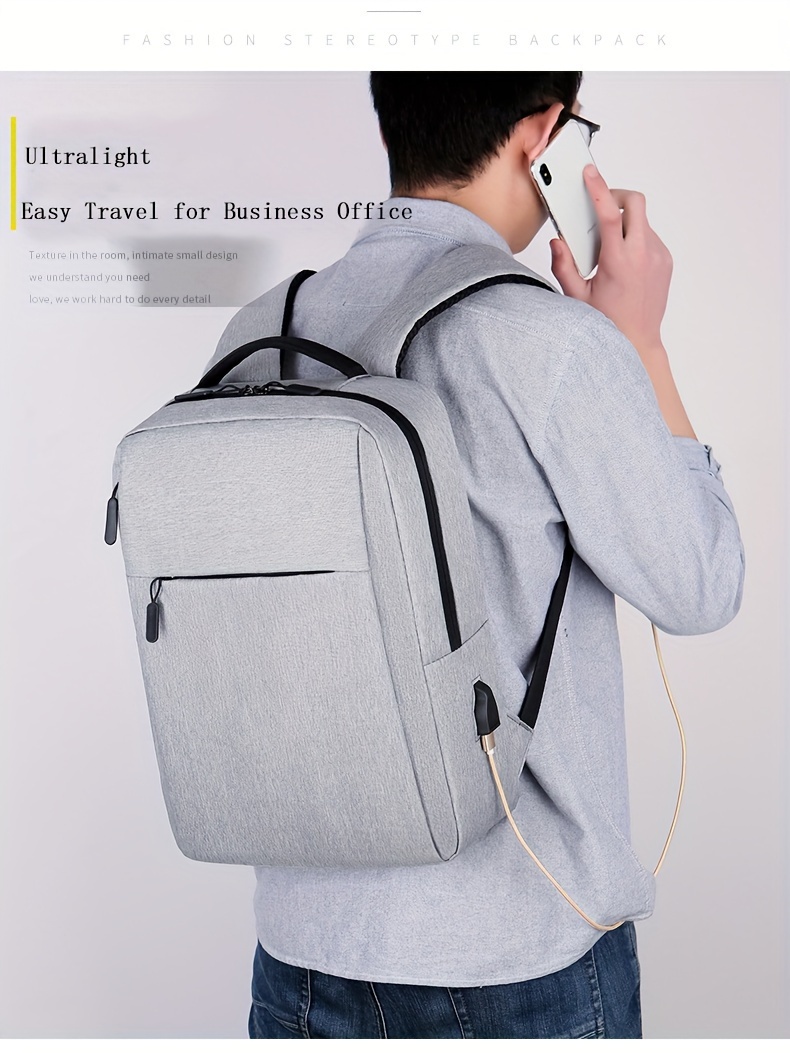 1pc laptop bag business backpack computer backpack casual   multi functional for   school bags valentines gifts details 1