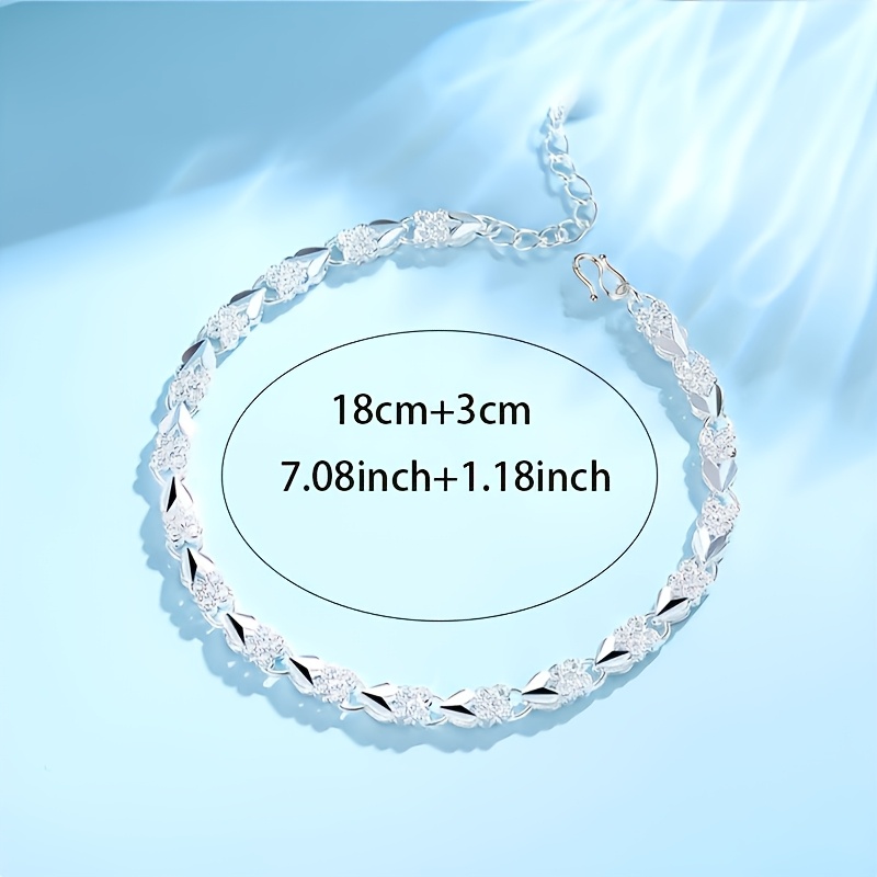 925 Sterling Silver Bohemian Bracelet with Toggle Clasp
