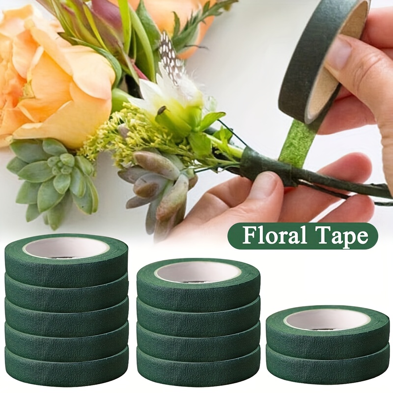 

5 Rolls Floriculture Tape Self-adhesive Bouquet Floral Stem Paper Tapes Stamen Wrapping