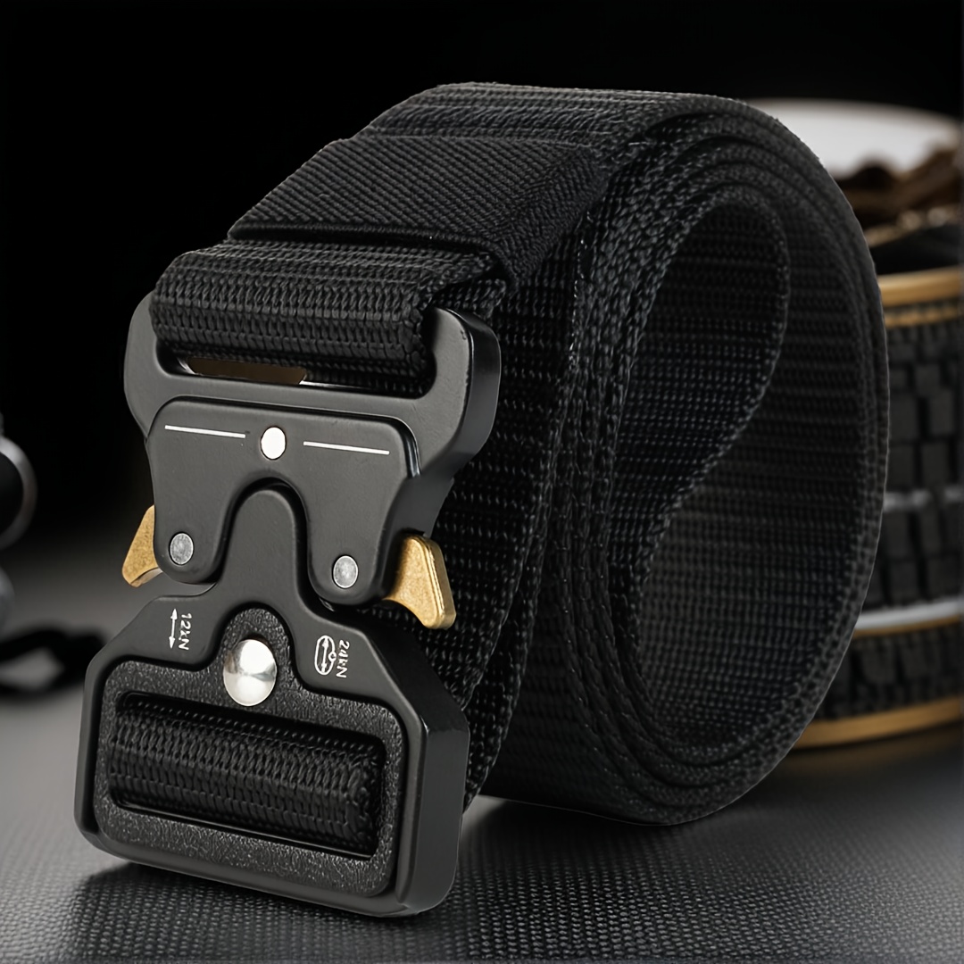 Men's Tactical Belt with Quick Release Buckle