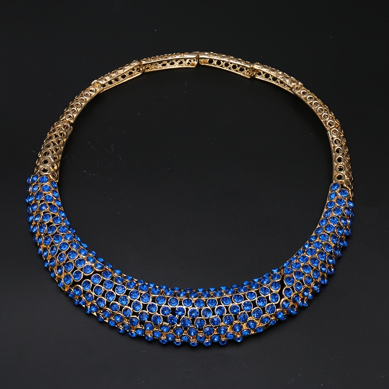 Middle Eastern Lady Jewelry Set with Rhinestones