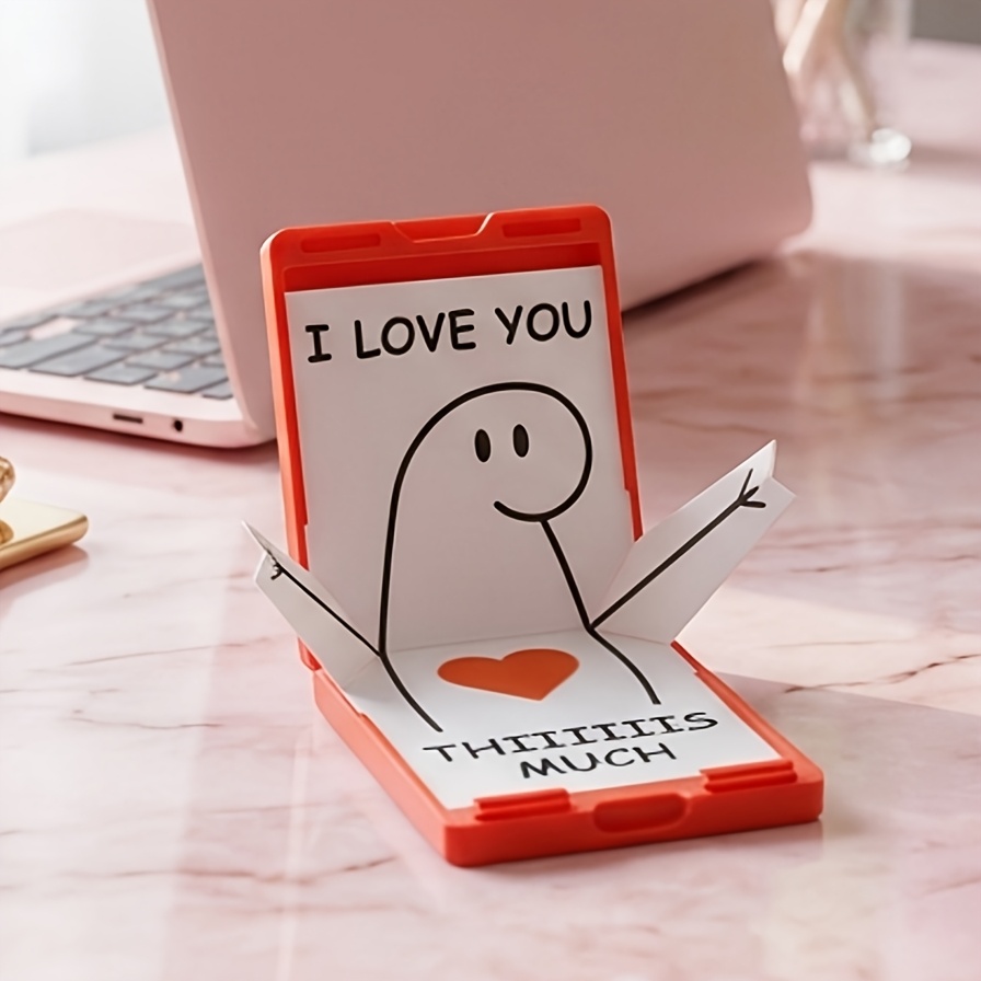 TEMU Hartvormige Geschenkdoos - "Ik Hou Van Jou" Romantisch Aandenken voor , Valentijnsdag en Verjaardag - Creatieve Drietalige Berichten Doos voor