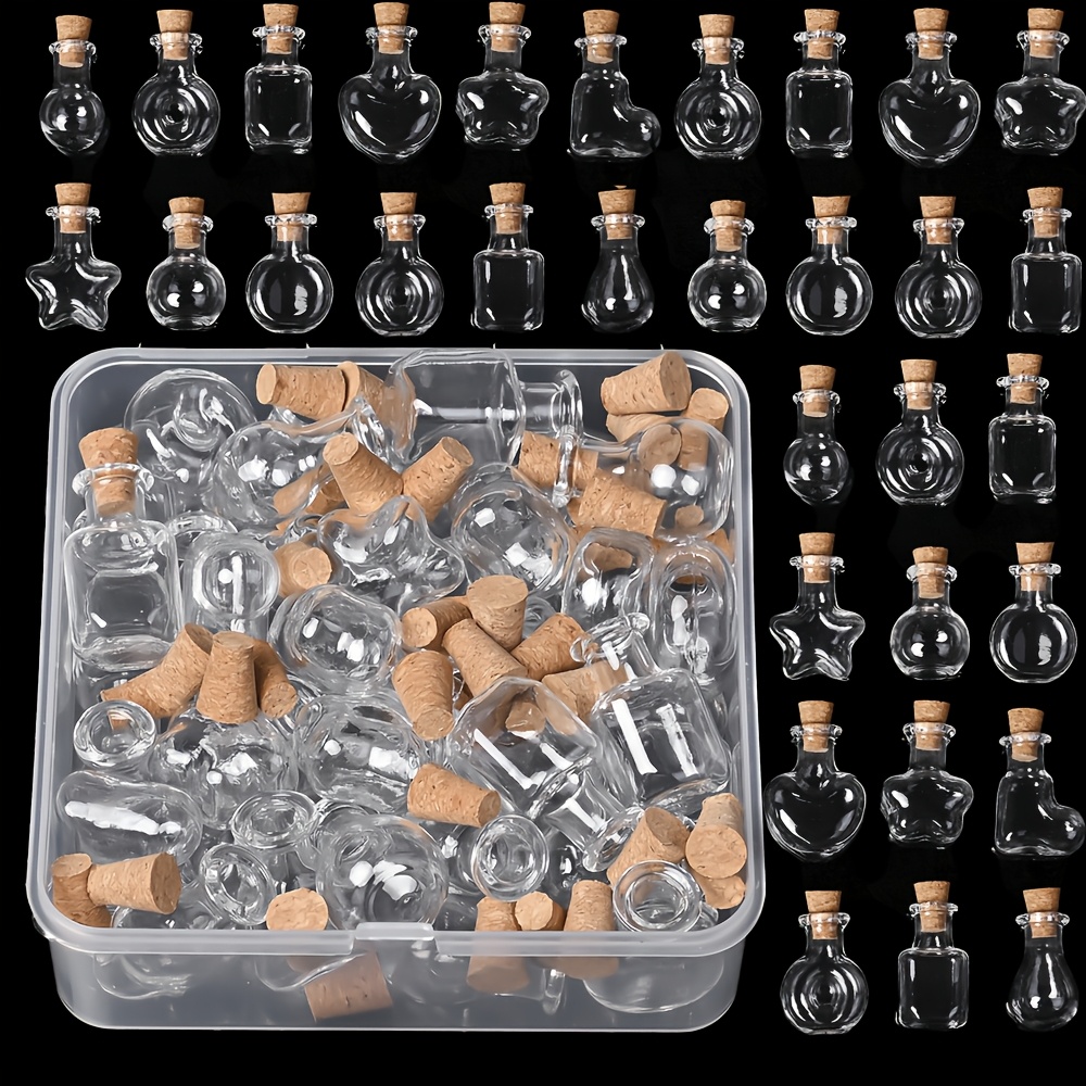 small glass bottles sold on Temu United States