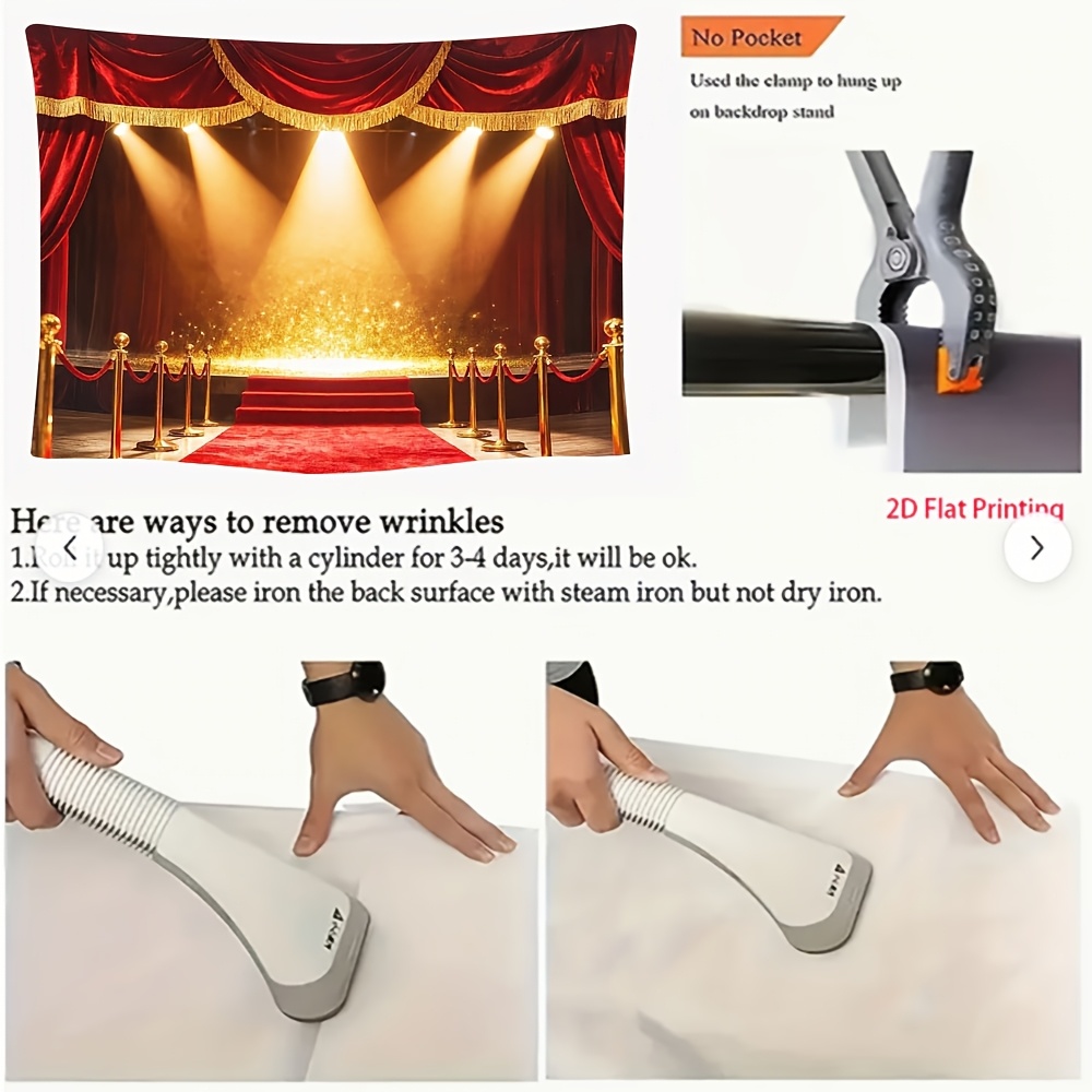 Red Carpet Backdrop for Movie Star Photography
