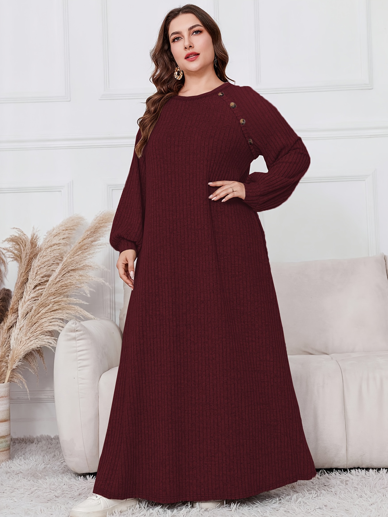 chinese dress ladies Miss Circle Women's Raelyn Black and White Business Casual Maxi Dress main image 1