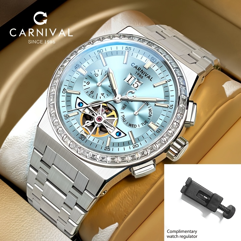 Image of ()men's Watches He Key Diving Watch, Multi-functional Men's Mechanical Watch Waterproof Watch, Holiday Gifts