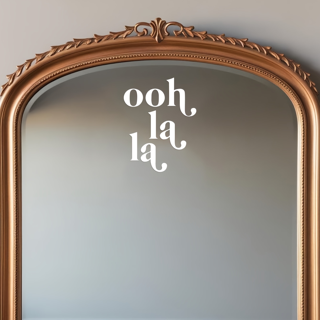 Ooh La La Stickers Suitable For - French Decals With Funny Text, Irregular Mirror Shapes For Doors,, Car, Bathroom Decor - Glossy Decoration (no Residue)