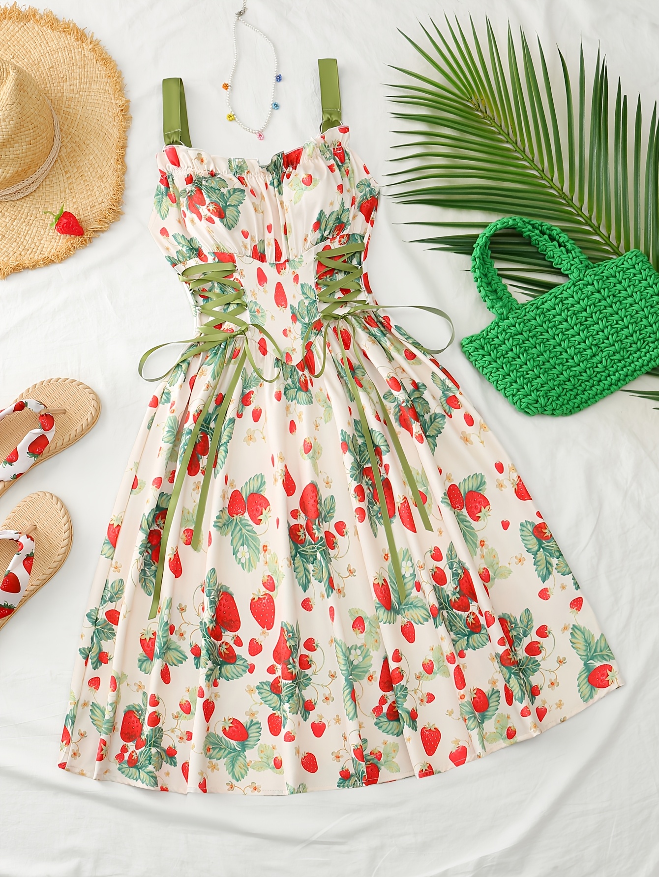fruit dress sold on Temu United States