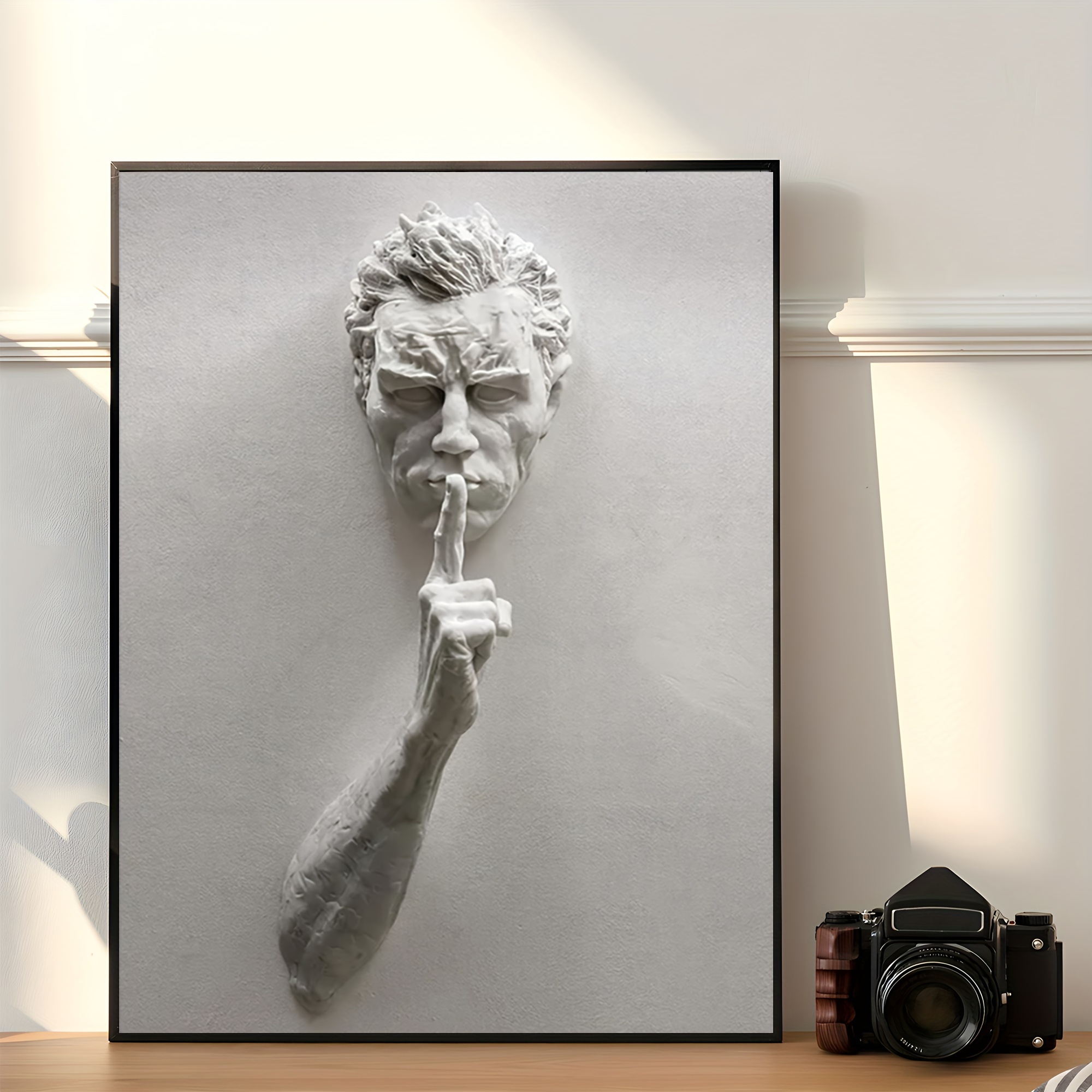 

Art sur Toile Sculpture 3D sans Cadre 12x16" - Décoration Murale Moderne pour Maison, Bureau, Café | de Cadeau Unique | Parfait pour Chambre, Salon, Cuisine, Salle de Bain