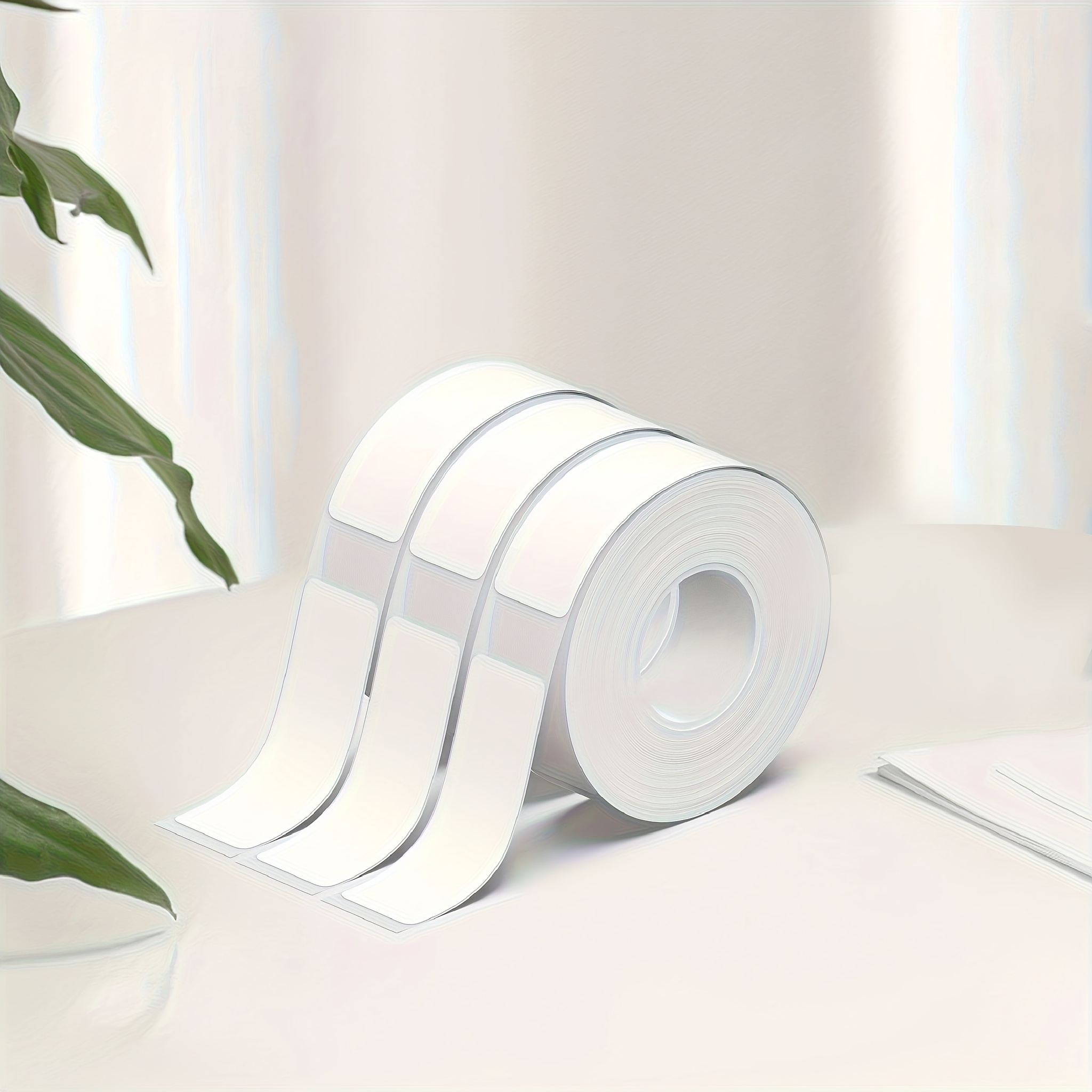 Image of 3 Rolls P31s Label Tape, Compatible Label Printing Paper, 14x40mm (0.55"x1.57"), Label Refill, For Use, Compatible With P31s Label Makers, 540 Labels/3 Rolls, White