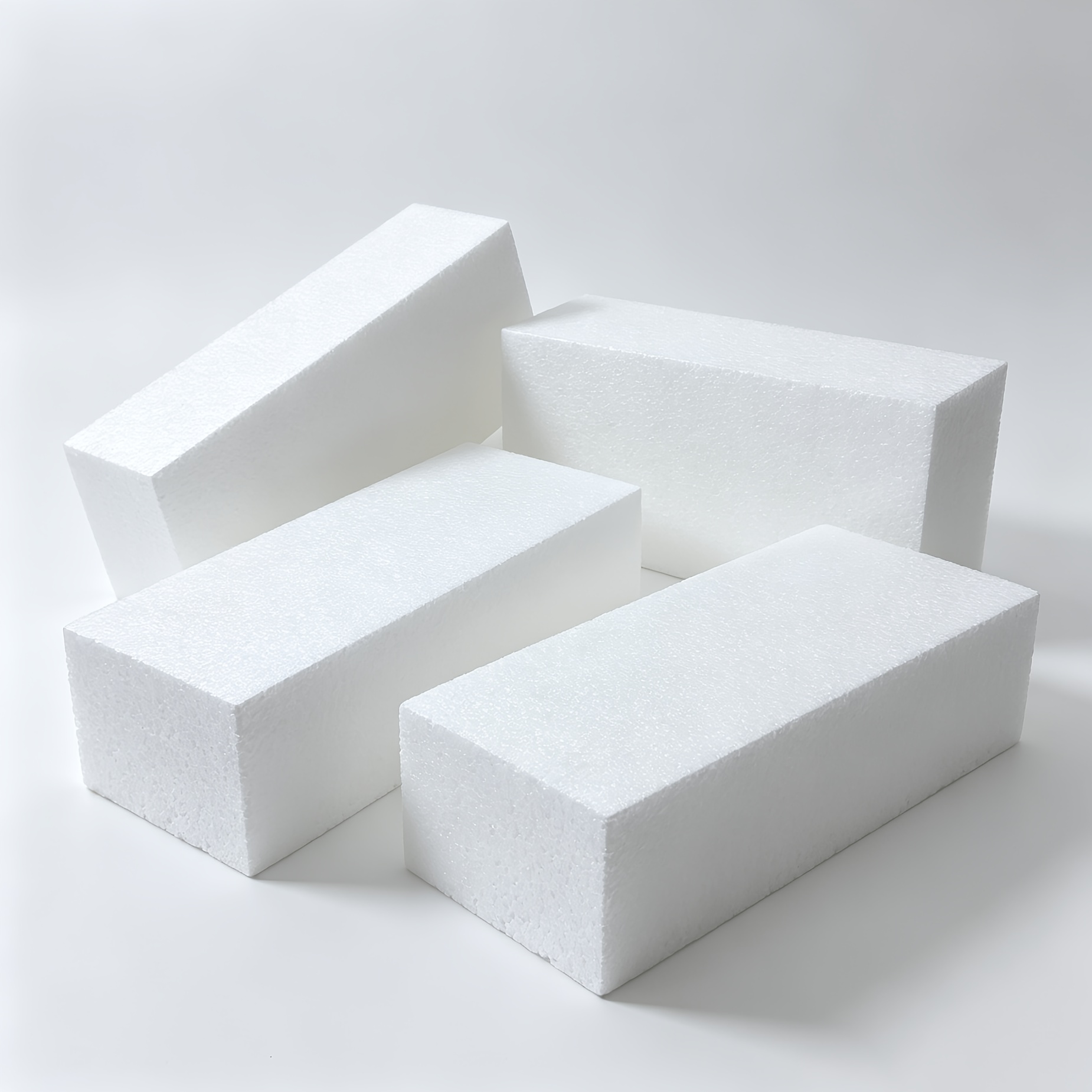 TEMU Lot de 4 de polystyrane faits à , 20×10×5 cm (7,8×3,9×1,9 pouces), rectangulaires en polystyrène, adaptés à la création , à la fabrication de