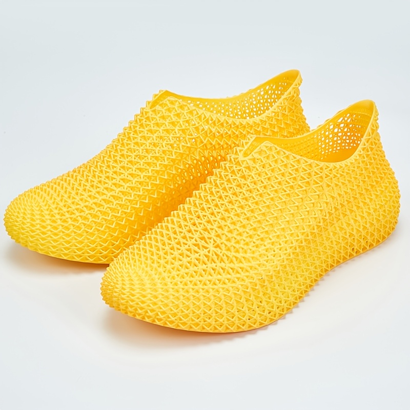 Men's Casual Sneakers, Summer Trendy Fashion Versatile Durian Shoes, Anti-Slip Wear-Resistant Breathable Zero-Touch Running Shoes, Circulating Breathability, 3D Structural Design, Fully Enclosed Sole Prevents Stones from Getting Stuck and Avoids Foot