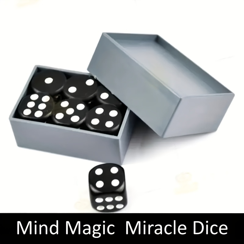 

1 Set Miracle Dice - Black Plastic, Pre- , Party Props With Instructional Videos, Your , Create Party , Ideal For Christmas Performances