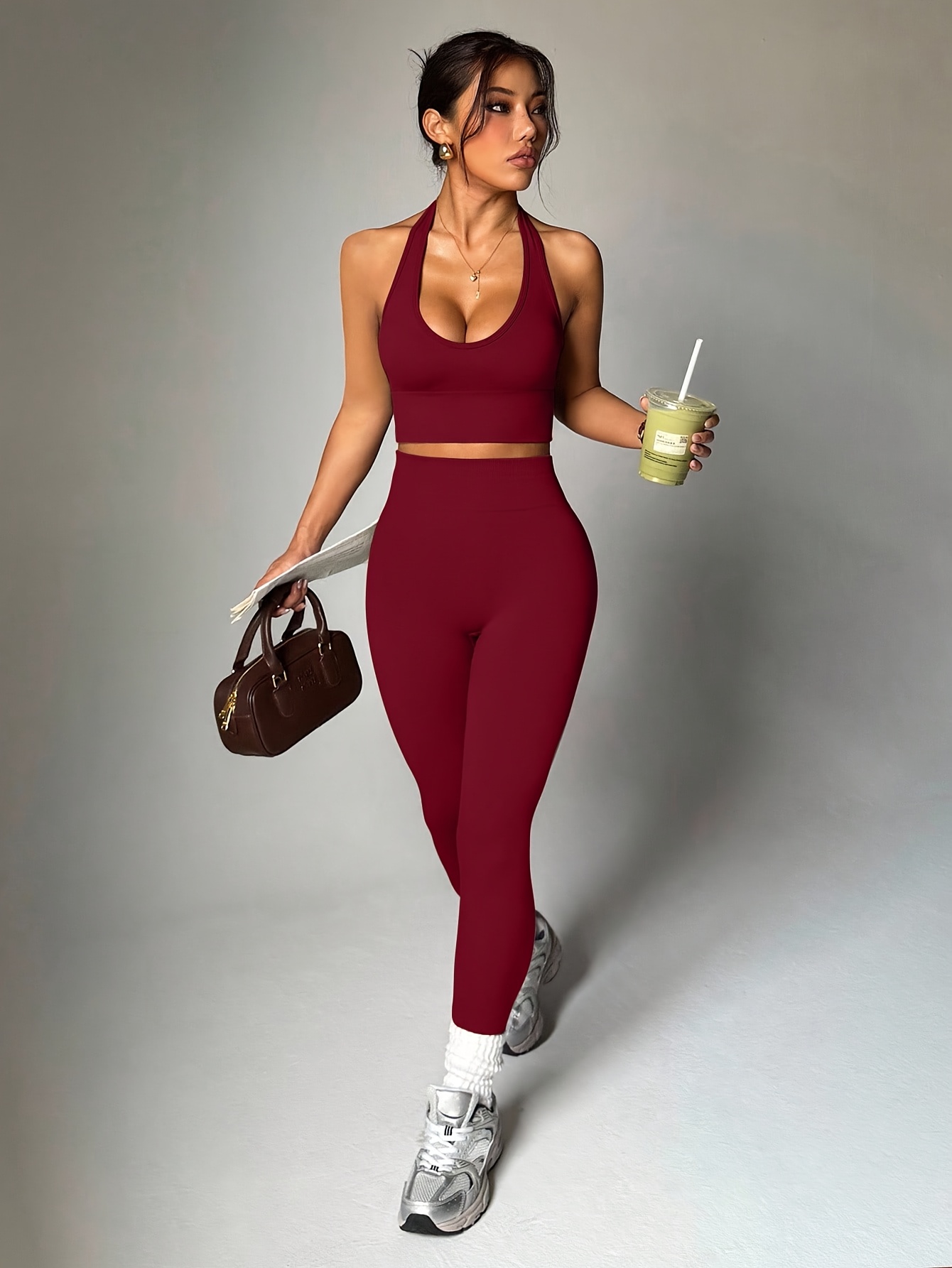Ladies Gym Gym Wear Kit Protokolo 4013 Set Women Sexy Exercise Clothing Gym  Activewear