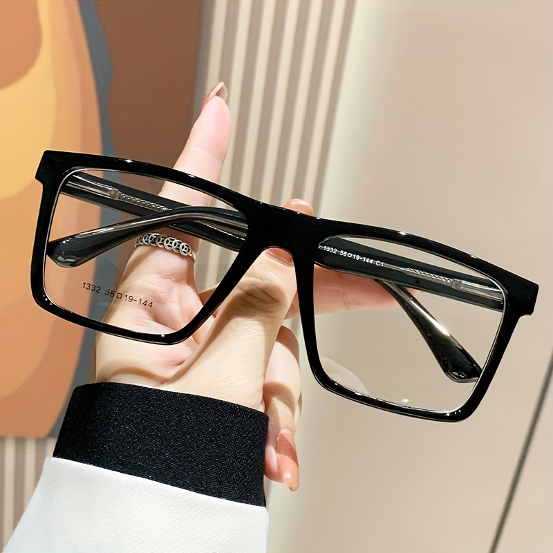 

Square Frame Glasses Clear Lens Glasses Minimalist Fashion Decorative Glasses Spectacles For Women Men
