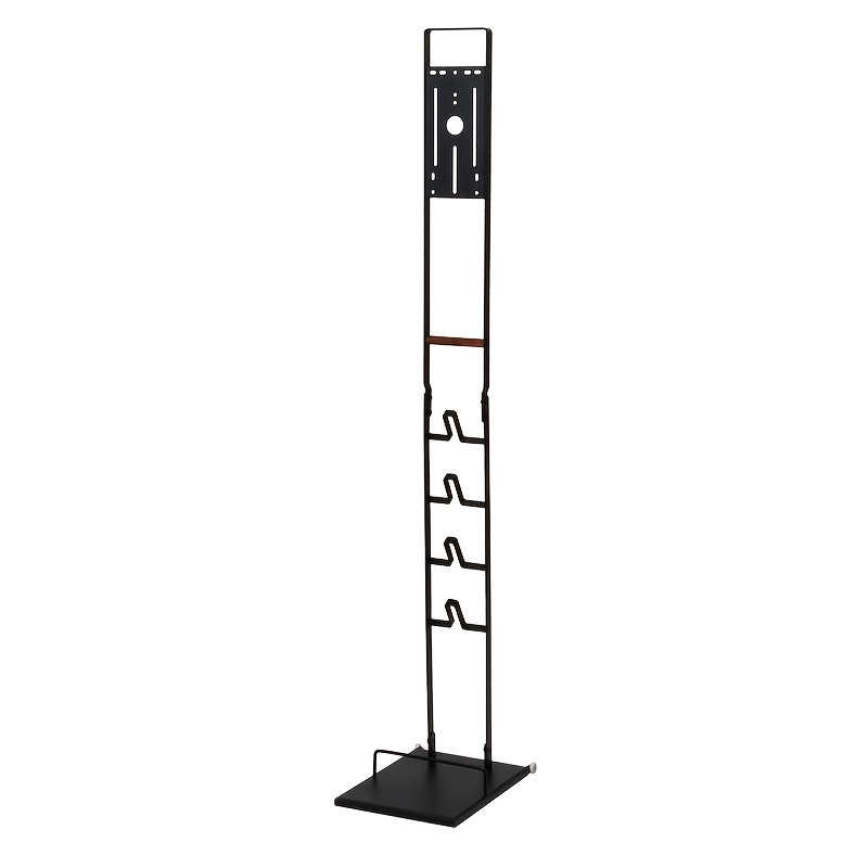 TEMU Vacuum Cleaner Storage Rack Bracket With Wheels, Non Perforated Floor Mounted Hanging Rack, Vacuum Cleaner Accessory Metal Organiser Storage