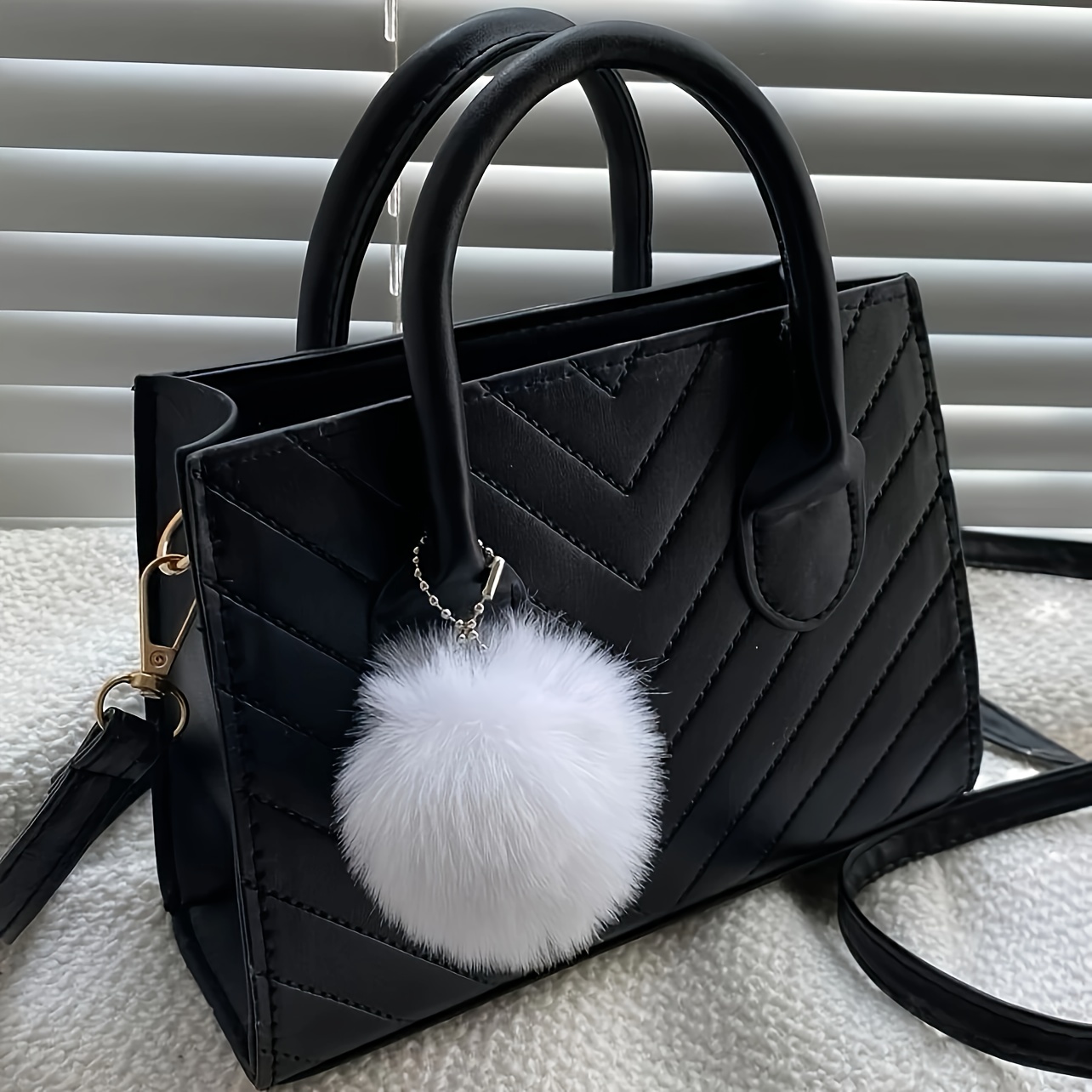 

Chevron Pattern Square Handbag, Fashion Mini Crossbody Bag, Women's Square Shoulder Purse