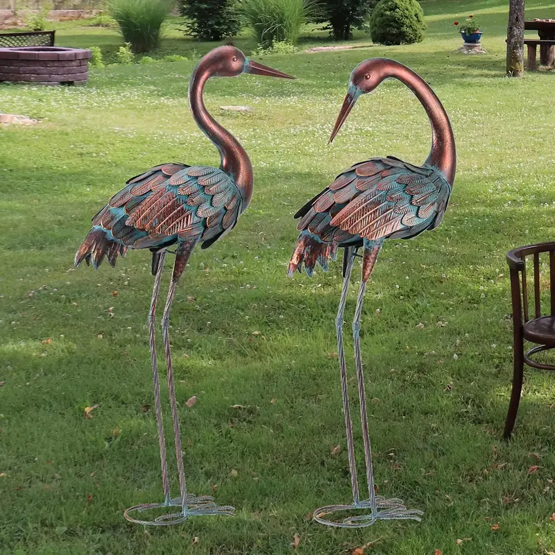 Metal Statues Large Outdoor Garden Sculptures Yard Art - Temu