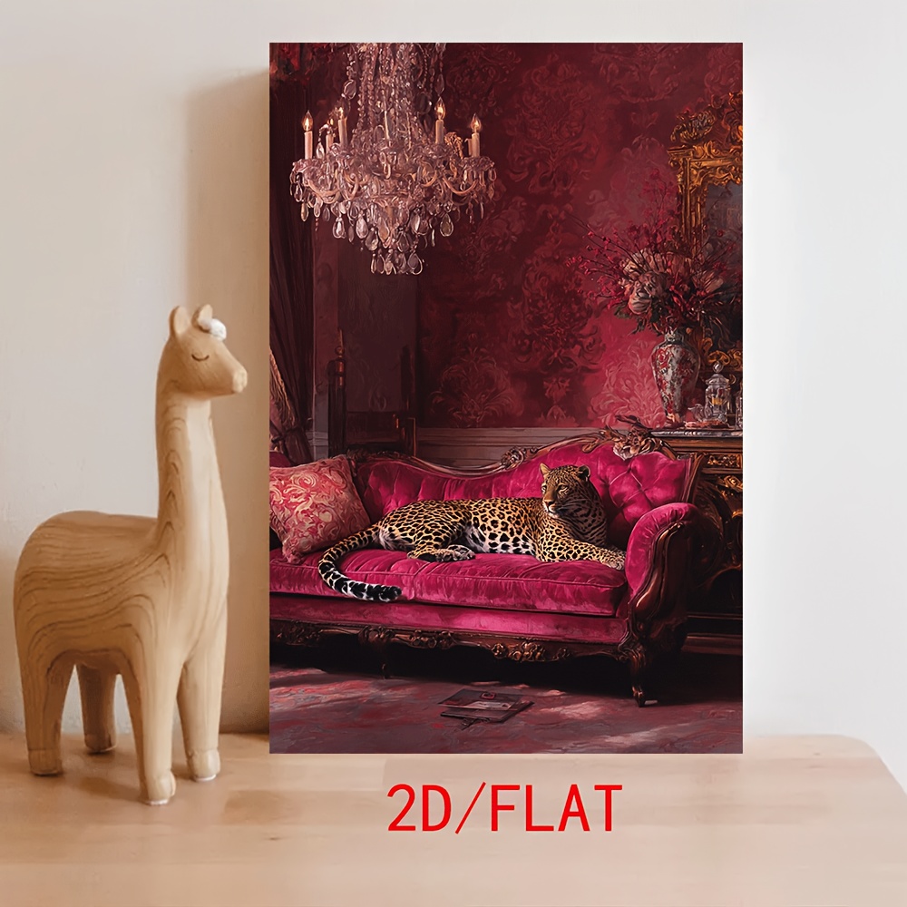 TEMU 2d Flat, [jit]2d Flat 1pc Frameless Canvas Paintings, Printed Paintings, Oil Paintings, Murals, Home Decoration Paintings, Gifts For Birthdays,