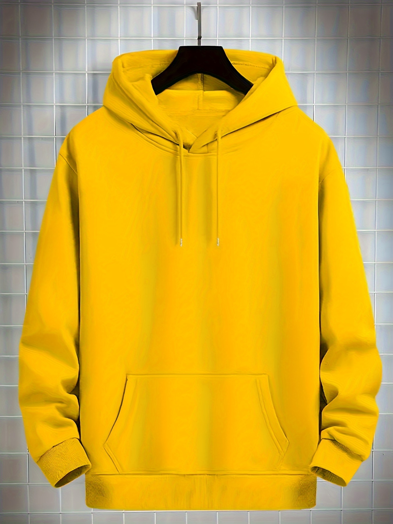 yellow hoodie sold on Temu United States