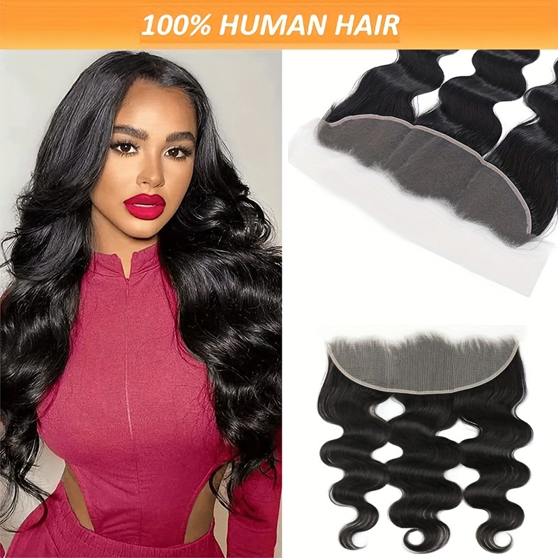 

Women's Body Wave Lace Frontal Closure 13x4 Ear To Ear With Baby Hair, Hair - Suitable For All (12 Inch)