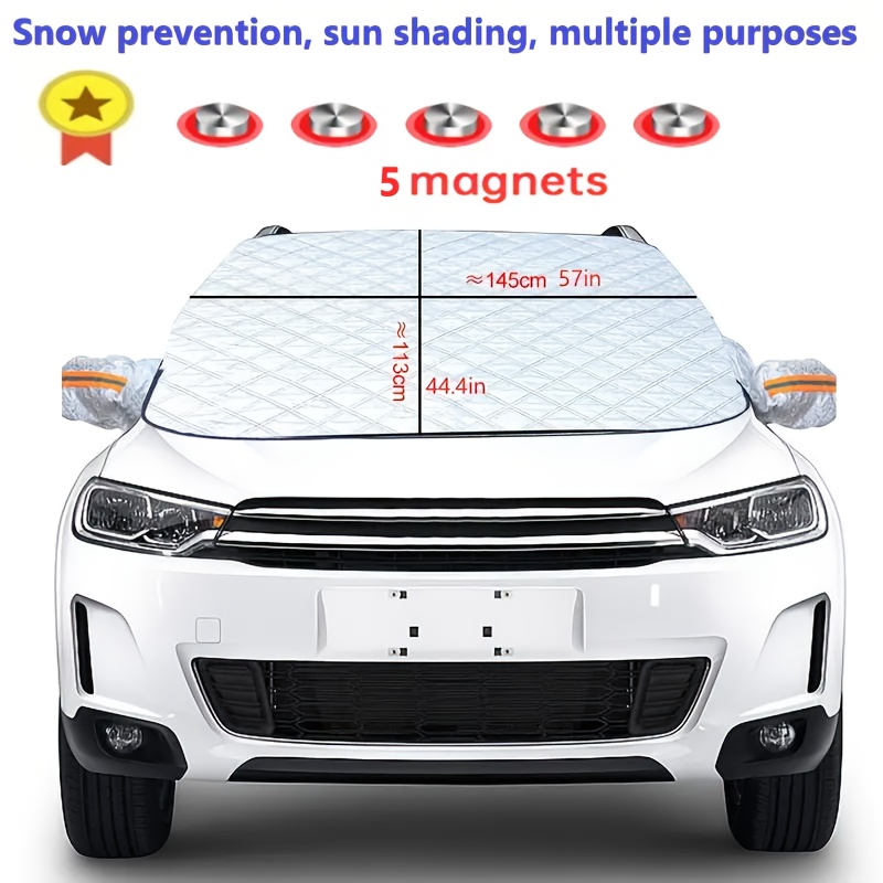 Anti Snow Sunshade, Thickened Anti Snow Cover With Multiple Magnetic Suction Points Fixing Points, Waterproof, Uv , And Anti Snow Cover, Protecting The Front Windshield Of The From Sunlight, , , Etc