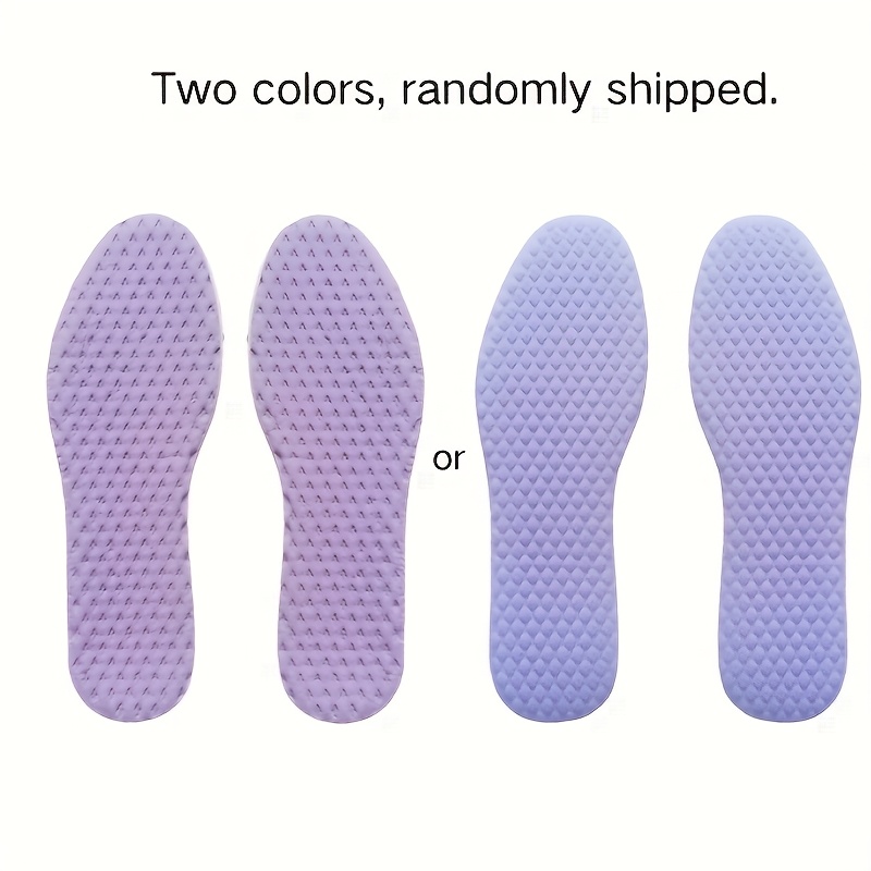 Image of 4pcs Cooling Insoles For Summer - Ice-feeling, Breathable, Sweat-absorbing, Shock-absorbing For Sports And Casual Shoes, Men's And Women's Insoles