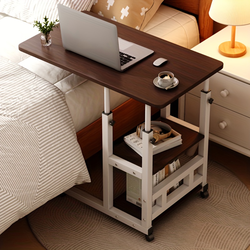TEMU Nursing Special, Nursing Table With Brake Roller Adjustable Height, Bedside Card Bed Design Convalescent Dining Table, Home Medical Nursing
