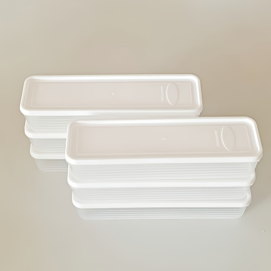 TEMU 6pcs Food Storage Container With Lid - Refrigerator Organizer For Onions, Celery, Herbs, Garlic, Noodles, And Eggs - Gift Box