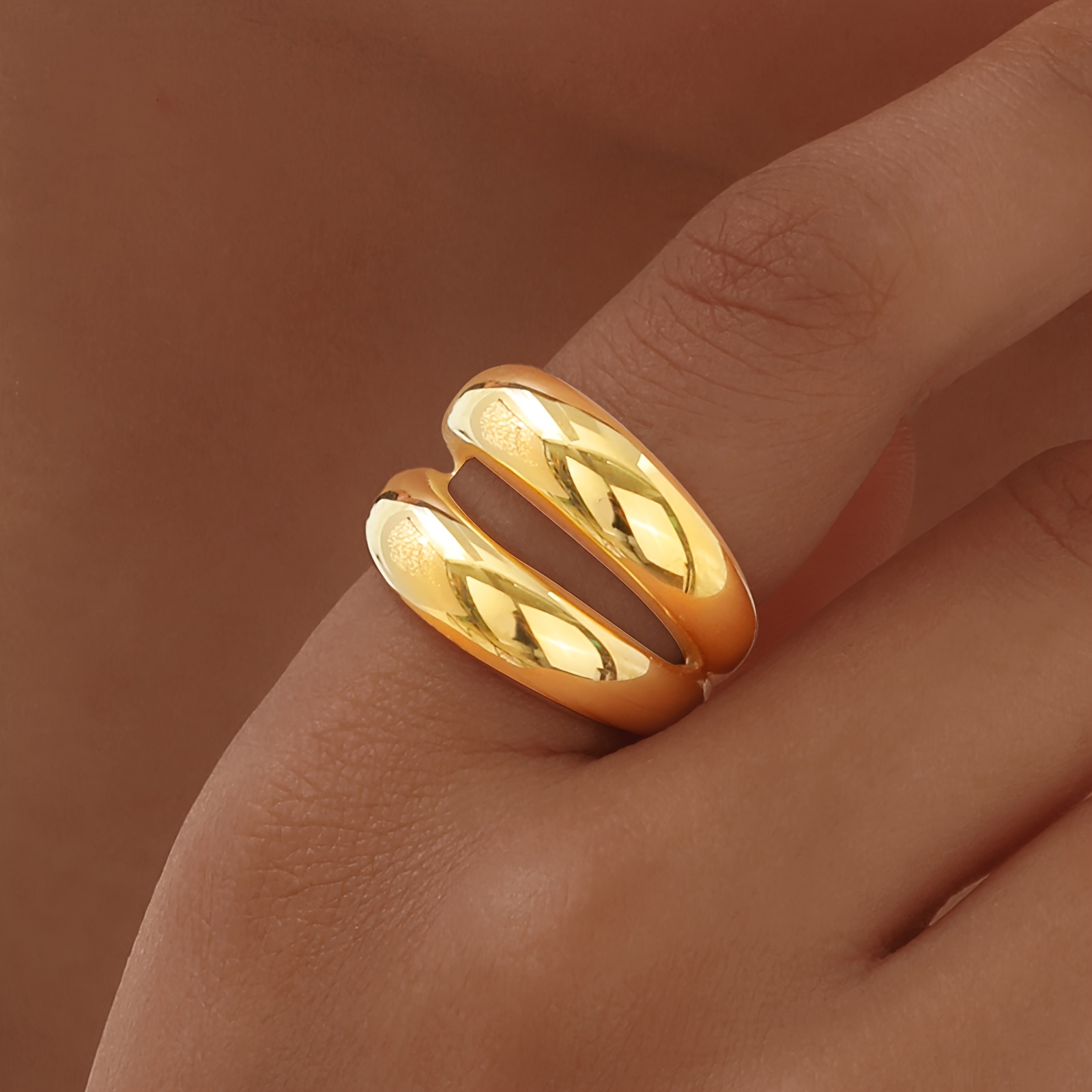 Bague élégante en acier inoxydable | Paris Fashion Shops