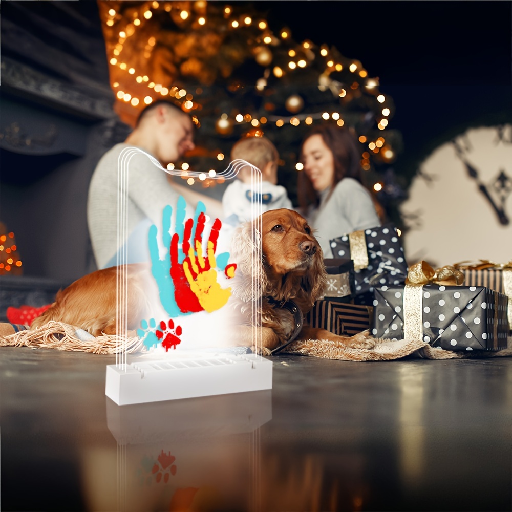 Family Handprint Kit Light Hand Footprint Kits Family Gifts Temu