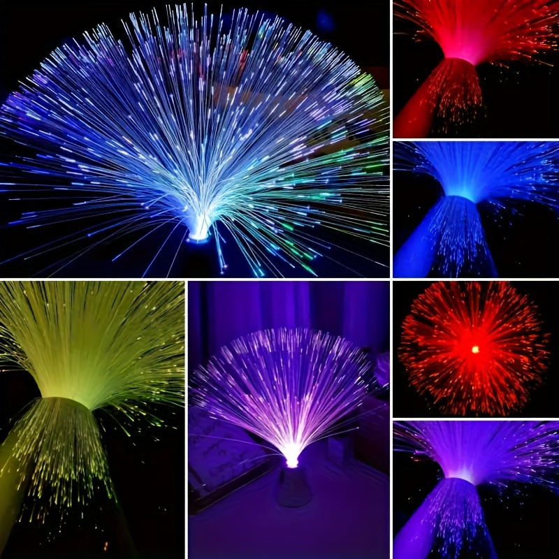 1pc multicolor gradient starlight 14led light automatic color change with 7   festival decorative ambient light with switch control independent plastic base   decorative lighting suitable for     decorations birthday Product details 8