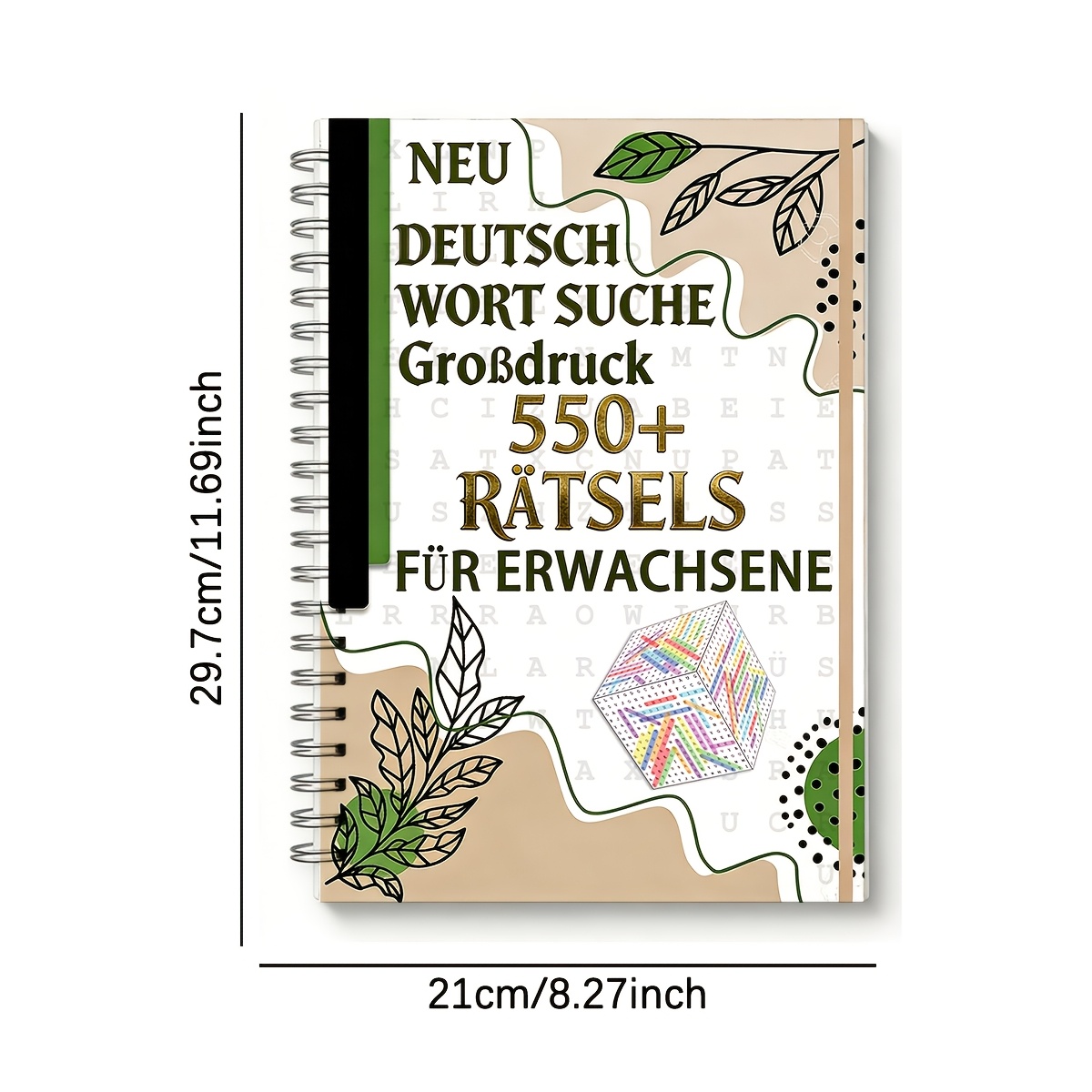 Image of 550+ Puzzles: Fun And Educational Games For Seniors And Adults (german Version) A Fun And Challenging Puzzle Book For Adults.