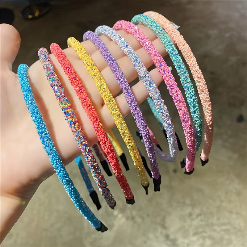 Single Glitter Headband with Sequins & Glitter Powder